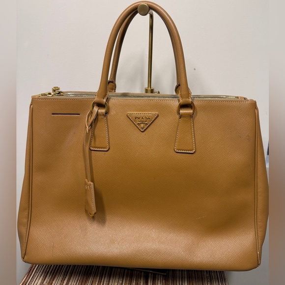 Prada Saffiano Lux Bag
Length -14 inches 
Width 6 inches 
Height 20 inches - Picture 1 of 8